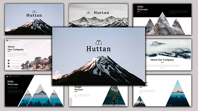 huttan - creative business powerpoint template advertisement advertisement design advertisements backpacker corporate design ecommerce ecommerce design enterpreneur enterprise infographics design mockup powerpoint presentation powerpoint template presentation travel travel agency