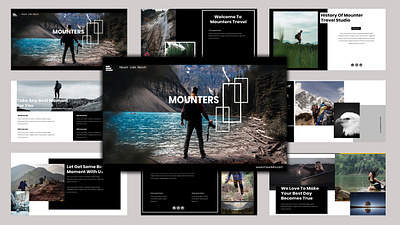 mounter - creative business powerpoint template advertisement advertisement design advertisements backpacker corporate corporate design ecommerce ecommerce design enterpreneur enterprise infographics design mockup powerpoint presentation powerpoint template presentation travel travel agency