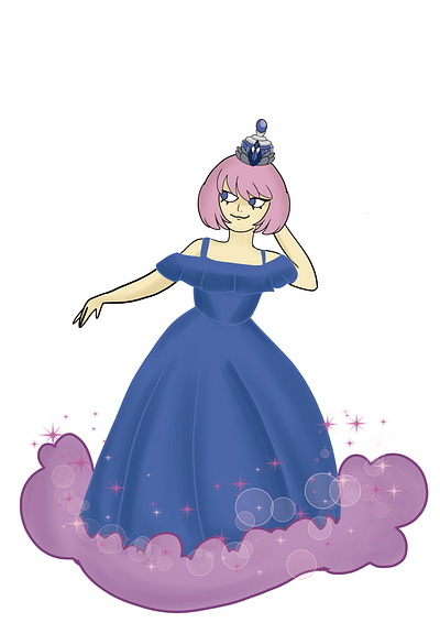 perfume princess cartoon character creative cute fantasy illustration