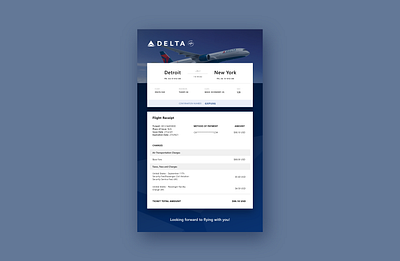 DailyUI 017 Email Receipt Flight Ticket Confirmation dailyui design email ui ux web