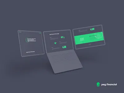 peg.financial Landing Page bitcoin blockchain branding btc crypto landingpage minimal minimalist ui ux
