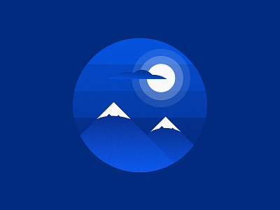 100 Days of Illustration: Day 1 100 days illustration mountain vector