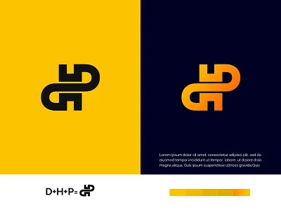 Letter Logo Mark For production House h letter logo mark logoawesome logoconcept logodesigns logoinspiration logolove logoprocess minimal p letter production yellowlogo
