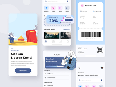 #Exploration - Travel App app app design booking detail exploration holiday iphone x minimal ticket ticket app ticketing tickets train travel travel app traveling ui ux