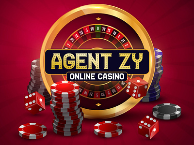 AGENT ZY ONLINE CASINO advertising banner design boosting branding design graphic design logo photoshop