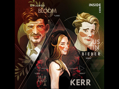 Love Triangle 2d 2dart art character cover design graphic art graphic design illustration mokobox vector