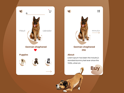 pet shop adobexd appdesign doggy doglover petapp petshop ui uidesigner uiux uiuxdesign ux