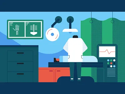 Medical 2 illustration medical care minimal vector