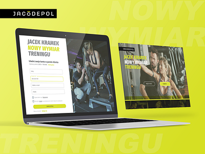 Jacodepol.com UX & Product design body building bodybuilder branding clean jacodepol landing page ui landingpage training ui ux