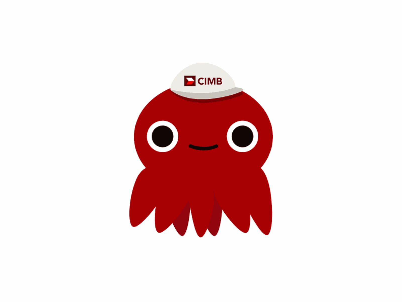 CIMB Bank Octo Load animation bank cartoon character design cimb gif loader lottie
