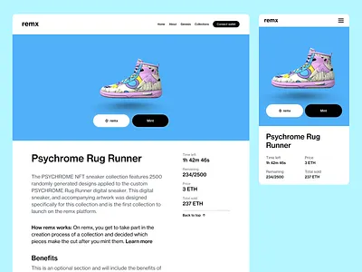 remx collection 3d buttons crypto design digital wearables ecommerce illustration nft collection nfts ui web3