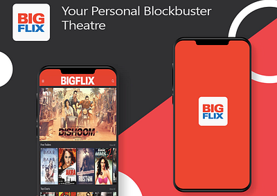 BIGFLIX app design ios app mobile app mobile app design mobile ui portfolio queppelin