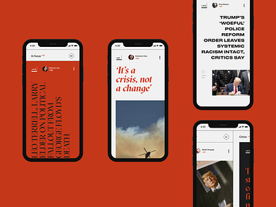 News site - mobile concept design mobile news newspaper politics site ui ux web