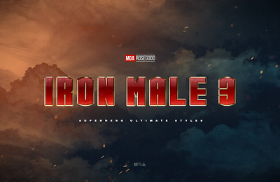 Superhero Ultimate Text Effects vol.1 3d avengers comics dc effects hero iron ironman logo man marvel mockup photoshop style styles superhero template text thor type