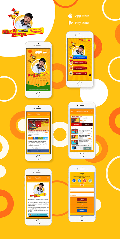 Radio Mirchi android app app design ios app mobile app mobile app design mobile ui portfolio queppelin uidesign