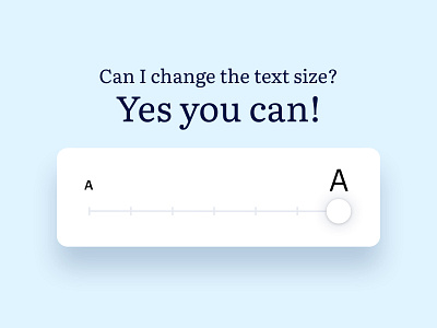 Accessibility - Text size accessibility accessible android font increase ios mobile size support text ui vision