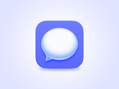 Message icon apple big sur blue bubble dialogue icon information logo macos newsletter ui ux