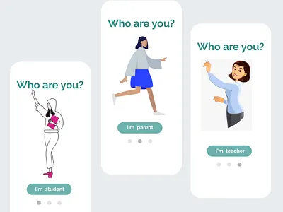 school management system app design illustration ui ux web