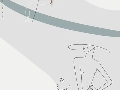 Flirt. Female line art collection abstract art branding fashion girl clipart female line drawing female nude female silhouette feminine illustration line art clipart line vector art lineart logo logotype nudeart vector illustration