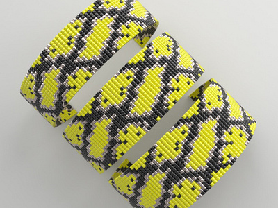 Snakeskin Peyote Pattern miyuki pattern pdf file pdf pattern peyote bracelet pattern peyote pattern square stitch pattern