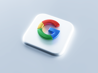 Google 3D Icon 3d 3d art 3d icon 3d illustration 3d modeling 3dsmax app big sur bigsur branding c4d google icon icon design ios 14 logo logotype mac os mobile ui neomorphism