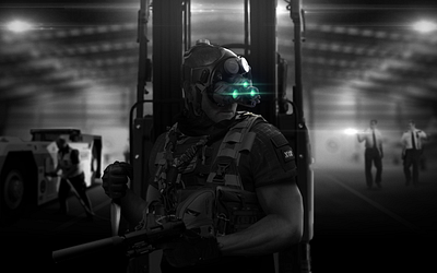 Splinter Cell concept art fanart googles guards mattepainting sam fishcher shadow splinter cell stealth ubisoft videogame