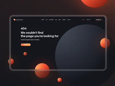 Storemaven's 404 Page 3d 404 404 error 404page design gradient planet space ui uidesign ux uxui vector web webdesig website