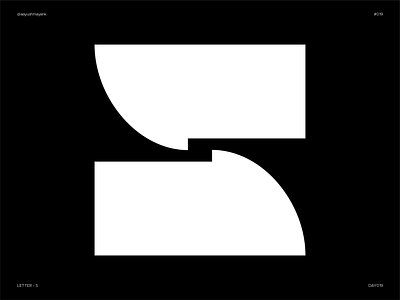 Letter S - Experimental 36daysoftype experiment experimental flat icon letter letter s letter s logo s letter logo symbol type design typeface typography