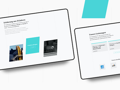 Website concept for an engineer architecture buisness design frankfurt layout typography ui uichallenge ux website