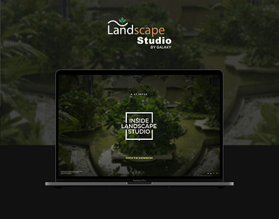 Landscape Studio Website Design | Studio Tour creative design hardenrahul studio ui ux web website design