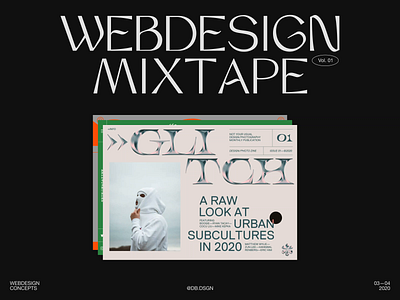 Webdesign Mixtape on Behance behance behance project behanceproject branding casestudy design grid layout typography uidesign webdesign website