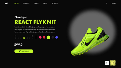 Shoe Website 3d animation branding graphic design illustration landing page motion graphics ui