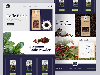 Coffee Brick coffee coffee shop cup cofee drink figma figmadesign food illustration packaging photoshop ui vector web webdesign website design xd xd design