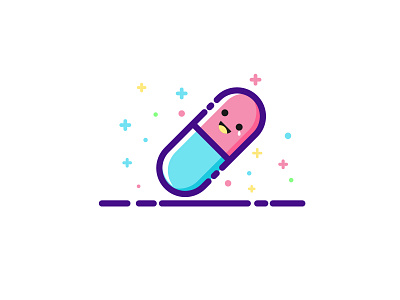 Lonely little capsule app art branding design icon illustration ui web