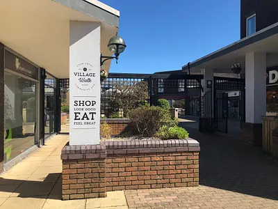 village walk signage branding directional graphicdesign outdoor signage