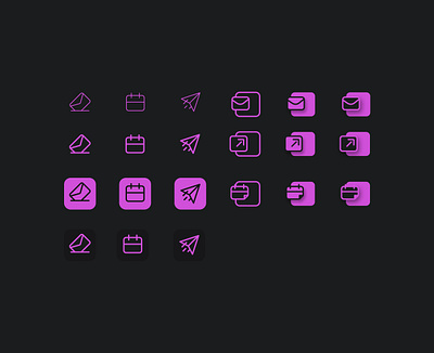 Icons Style Explorations design icons iconset ui vector