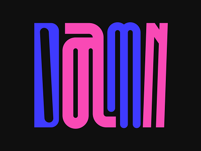 Damn bespoke damn design faelpt graphic design instagram lettering letters type typedesign typography