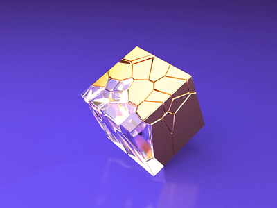 Gravity/Time/Dimension 3d 3d animation 3d art aftereffects animation c4d c4dart cube design dimension glass gold gravity illustration metal motion time