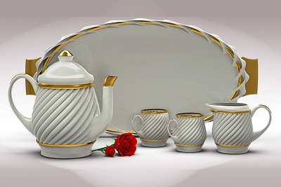 Royal Crockery 3d models blender3d design illustration