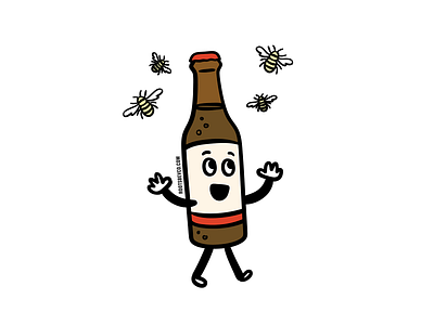 roots beverage co. beverage bottle brand cartoon character illustration