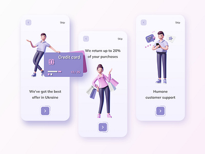 Onboarding Banking App application bank app banking design mobile mobile banking onboarding ui