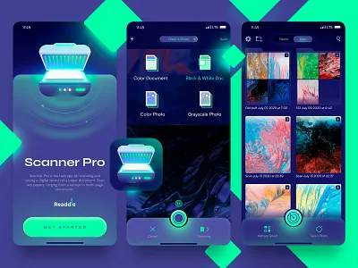 Scanner Pro design concept app design apple mobile mobile ui scanner ui
