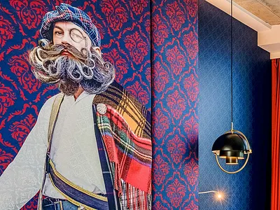 HEADBOARD DESIGN FOR NORTHWEST ROOM art collage collageart hotel hoteldesign mural mural design muralart