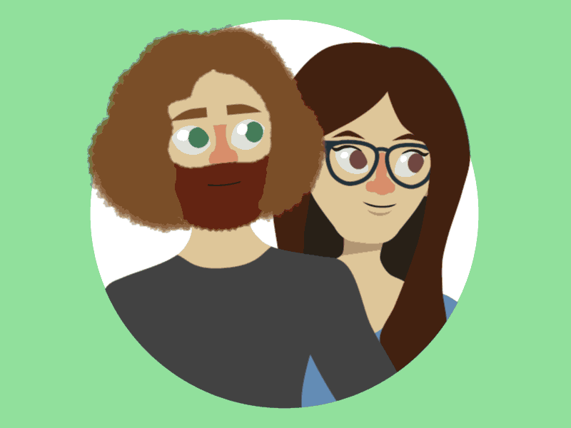 Familly bits animation animation 2d illustration