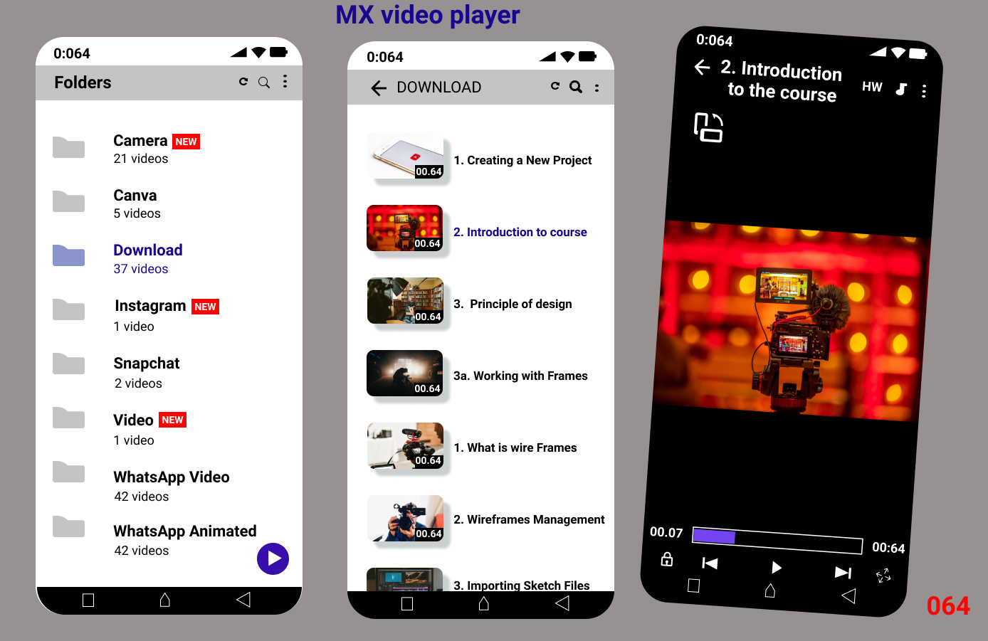 video player design