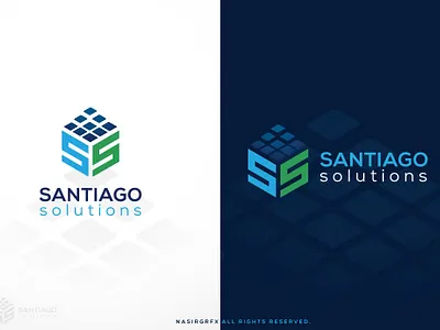 Santiago Solution Letter SS logo brand branding icon identity logo vector