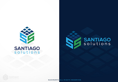 Santiago Solution Letter SS logo brand branding icon identity logo vector