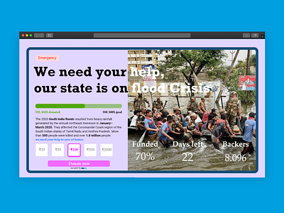 Crowdfunding Design dailyui dailyuichallenge design ui ux web