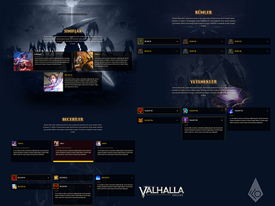 Game Guide Design abilities classes guide mmorpg skeumorphism talents