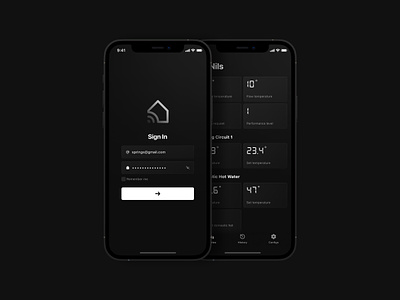 Personal Smart Home Configuration System app design home interface personal smart smart home system ui ux